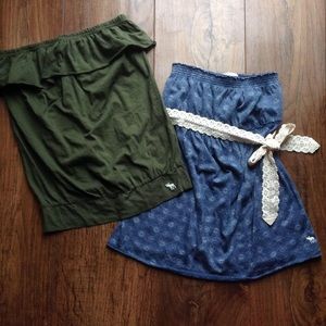 Girls Abercrombie Tube Tank Tops (2) Size L NWOT